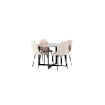 Spisegruppe Venture Home Durango Ø120 cm med 4 stk Polar Stoler
