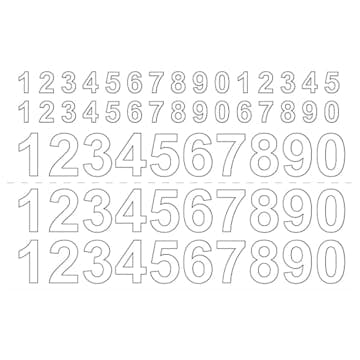 Tall selvklebende Habo 13+26 mm