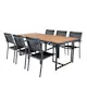Spisegruppe Venture Home King med 6 Curz Stablebare Spisestoler