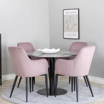 Spisegruppe Venture Home Razzia med 4stk Comfort Stoler
