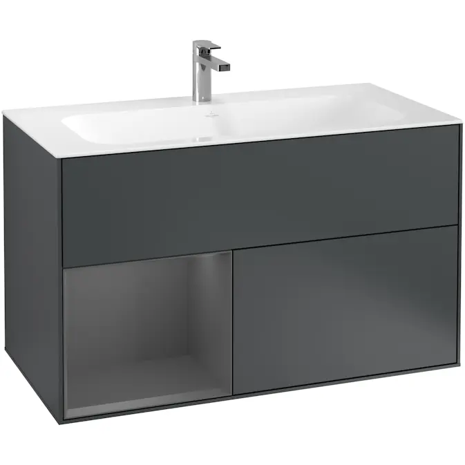Tvättställsskåp Villeroy & Boch Finion med 2 Lådor och Hylla för Inbyggt Tvättställ