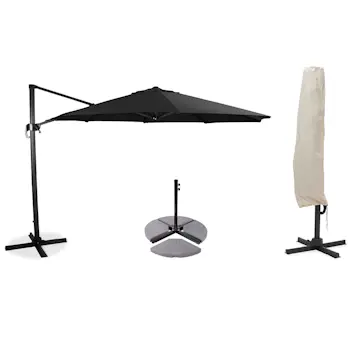 Hengeparasollsett Hillerstorp SideWinder XL med Parasollfot og Overtrekk