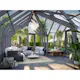 Drivhus Palmako Emilia 19,1 M2 Gråmalt