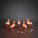 Dekorasjonsbelysning Gnosjö Konstsmide Flamingoer Akryl 5 stk LED