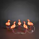Dekorasjonsbelysning Gnosjö Konstsmide Flamingoer Akryl 5 stk LED