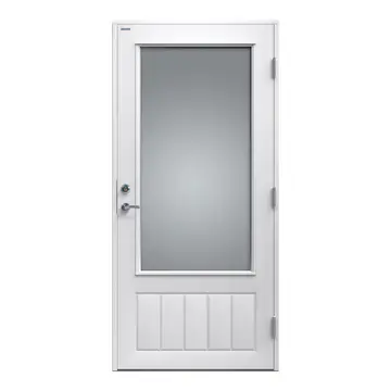 Ytterdør Diplomat GLASS16 Hvit Klart Glass