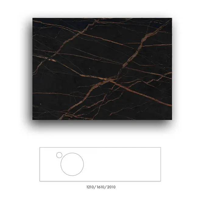 Bänkskiva Macro Design Crown+ Dekton 2010 till Tvättställsskåp Crown