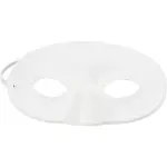 Halvmaske Creativ Company Hvit 9,5x18,5 cm 1 stk