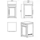 Frittstående Kjøleskap MyOutdoorKitchen Nordic Line Sort