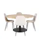 Spisegruppe Venture Home Cornelia med 4 Pobbie Stoler