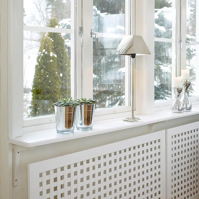 Vindusbenk Lundbergs Vera Hvit