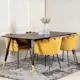 Spisegruppe furniture/fashion Disa med 4 Limhamn Rektangulært Stoler