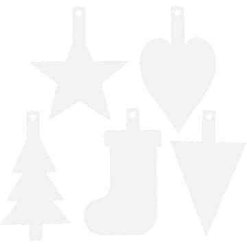 Juleoppheng Creativ Company Hvite 100 stk/1 Pk