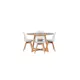 Spisegruppe Venture Home Yakidon Ø120 cm med 4 stk Edvin Stoler