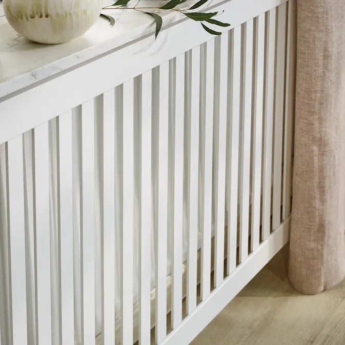 Radiatorskjuler Lundbergs Elsa Hvit