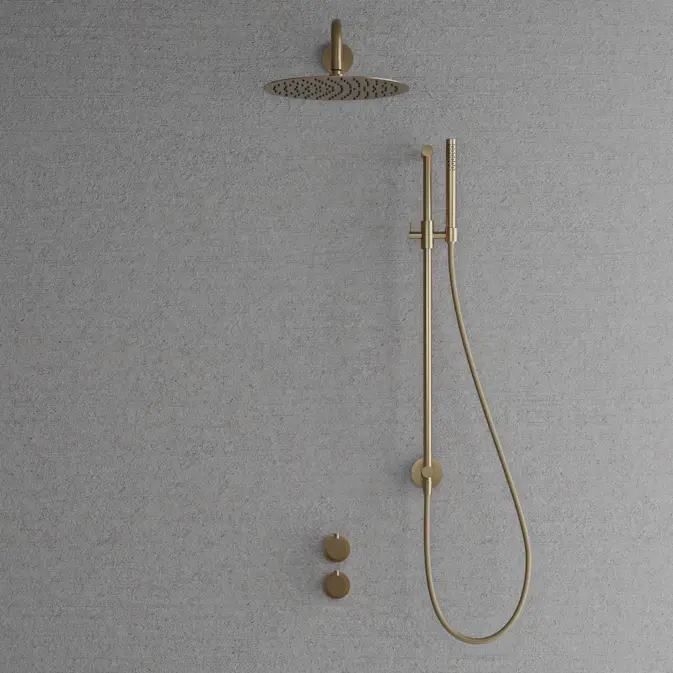 Takduschset Scandtap Steel Harmonized 5X för Inbyggnad