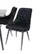 Spisegruppe Venture Home Dipp med 6 Velvet Deluxe Fløyel Stoler