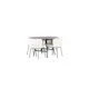 Spisegruppe Venture Home Kaseidon Ø100 cm med 4 stk Edina Stoler