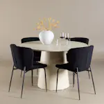 Spisegruppe Venture Home Lanzo Ø120 med 4 stk Modesto Stoler