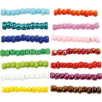 Rocaillesperler Creativ Company D3 mm Str 8/0 Hullstr 0,6-1,0 mm 14x25 g/1 Pk
