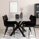 Spisegruppe Venture Home Piata med 6 Pobbie Stoler GR22262