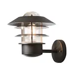 Vegglampe Gnosjö Konstsmide Modena Opp E27 Sort 22x26x24