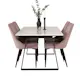 Spisegruppe Venture Home Estelle 140 med 4 Laura Stoler ManchEstelle