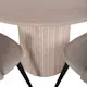 Spisegruppe Venture Home Bianca Rund med 4 Valentina Stitcthes Stoler Polyester