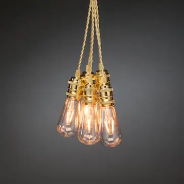 Lyslenke Gnosjö Konstsmide 8L LED Utbyttbar Gull