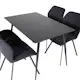 Spisegruppe Venture Home Silvia med Innleggsplate og 4 Geneva Stoler