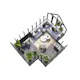 Drivhus Palmako Emilia 19,1 M2 Gråmalt