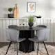 Spisegruppe Venture Home Olivia Ø110 cm med 4 stk Lilja Stoler