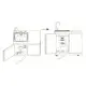 Oppvaskbenk Modul Myoutdoorkitchen Stainless Collection med Oppbevaringsskap