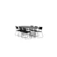 Spisegruppe furniture/fashion Stone med 6 Kenth Stoler