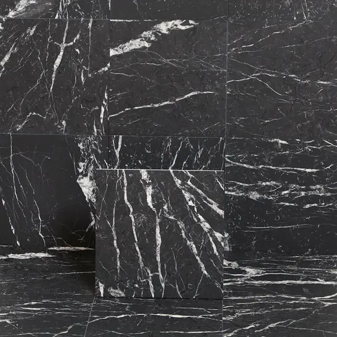 Marmor Arredo Nero Marquina Svart Matt 30x30 cm