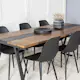 Spisegruppe Venture Home Jane med 6 Pop Stoler