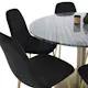 Spisegruppe Venture Home Estelle Sort/Messing med 6 Pobbie Stoler