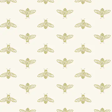Fototapet Joules Block Print Bee Antique Gold 10mx52 cm