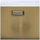 Enkelvask Strand Stainless SOLID med clips och blandarplats PVD Gold
