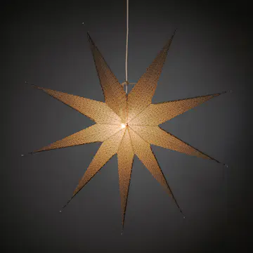 Adventsstjerne Gnosjö Konstsmide 9-spiss 115 cm