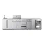 Frittstående Utekjøkken Myoutdoorkitchen Stainless Collection Michigan