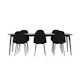 Spisegruppe Venture Home Ellis 230 med 6 stk Polar Stoler Teddy