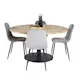 Spisegruppe Venture Home Cornelia med 4 Pobbie Stoler