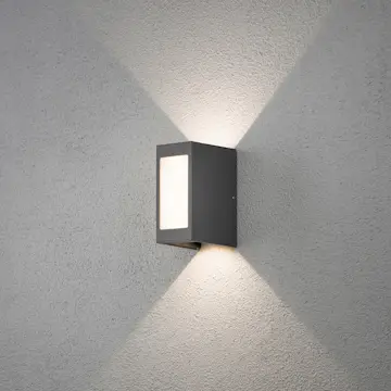 Vegglampe Gnosjö Konstsmide Cremona Opp/Ned/Frem 3X3W High Power LED