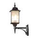 Vegglampe Gnosjö Konstsmide Milano Opp E27 Sort/sølv