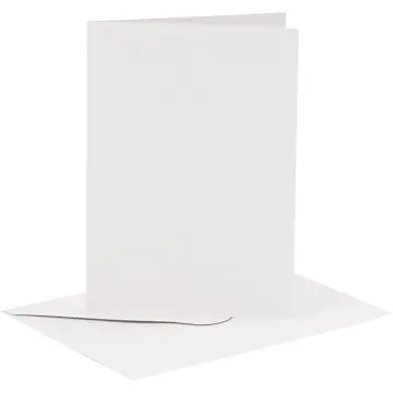 Kort Creativ Company og Konvolutt Kort str 10,5x15 cm Konvolutt str 11,5x16,5 cm 6 stk 1 Pk