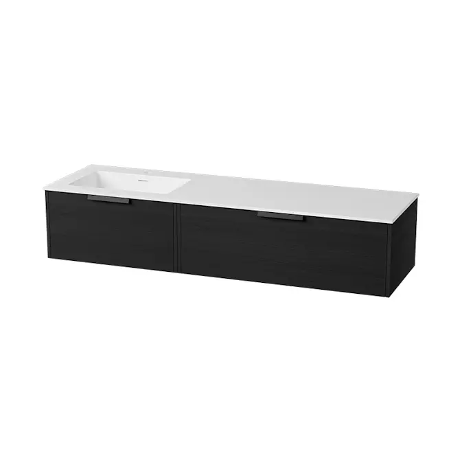 Servantskap FOSSBAD New Block B150 for Heldekkende Servant med Venstrekulp