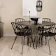 Spisegruppe furniture/fashion Stone round Ø 120 cm med 4 Dyrön Stoler