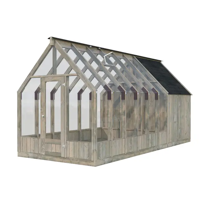 Drivhus Palmako Emilia 13,1 m² (inv. 8,2+4,0 m²)