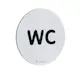 WC-skilt Smedbo FS958 Rustfri